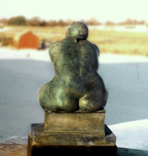 The Thinker, rear: bronze The Thinker, rear: bronze